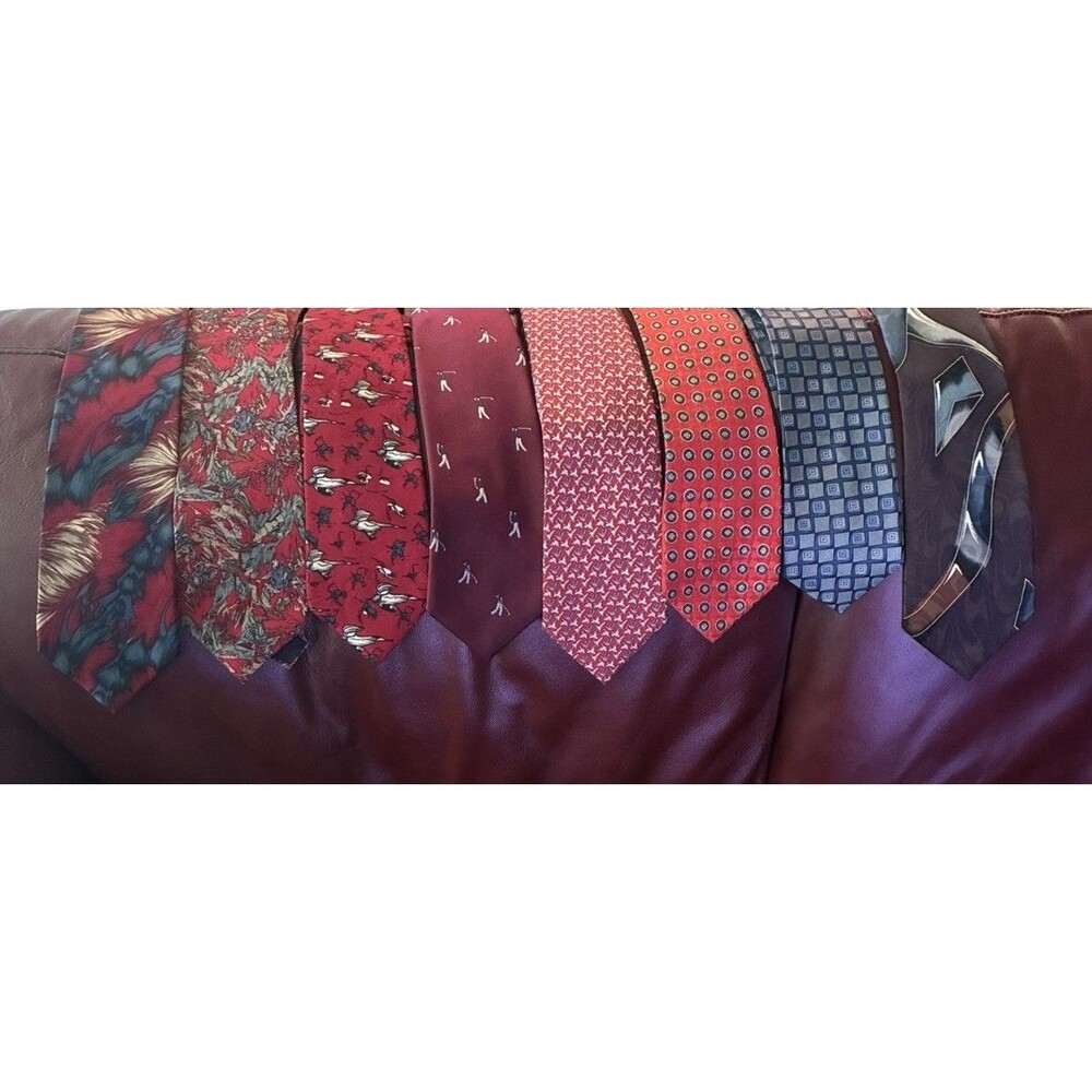 Men’s Silk Tie Lot of 8 J Garcia Robert Talbott Polo Ralph Lauren Molecular